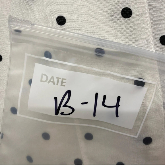 Fridaze 100% Linen Blazer Jacket Polka Dot White Lagenlook Art to Wear M - Picture 7 of 7